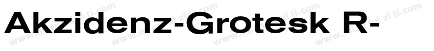 Akzidenz-Grotesk R字体转换